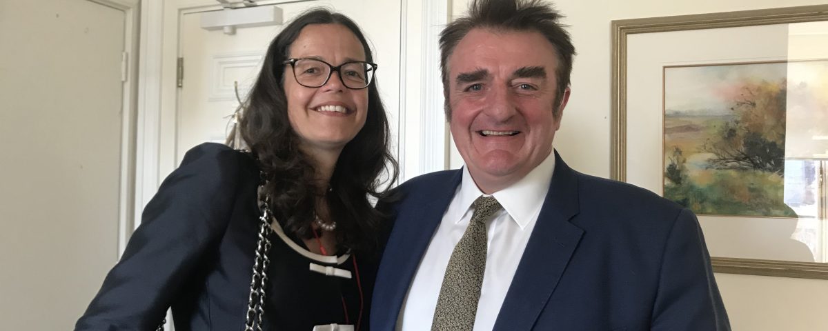 Sarah Waddington and Tommy Shepherd MP